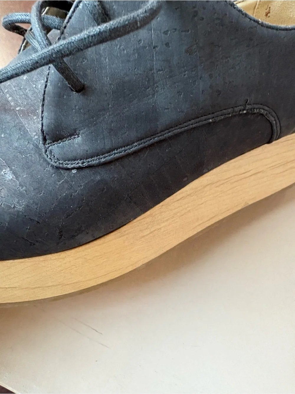 Sydney Brown Platform Derby Vegan Size 39